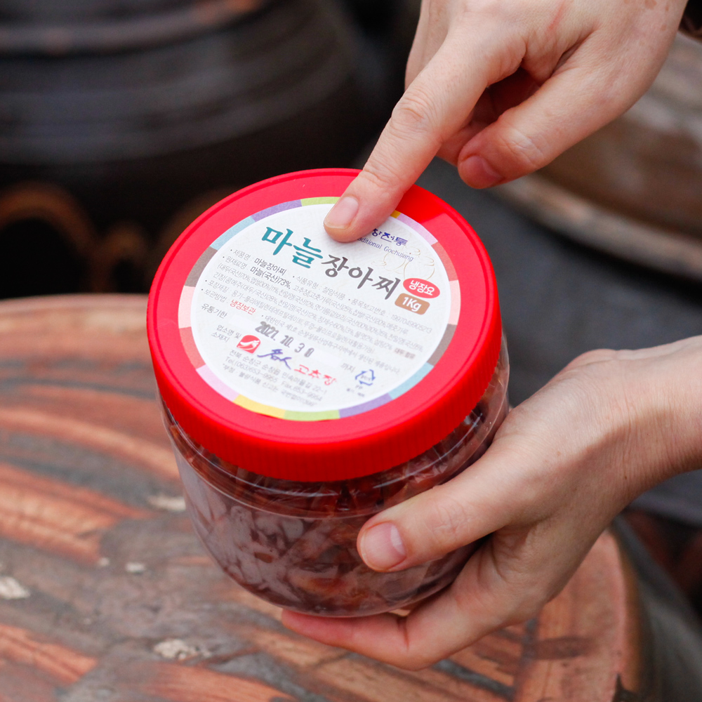 깐마늘장아찌 고추장 마늘 장아찌 국산 짱아찌 순창 박현순 명인 500g, 1개 - 상세 이미지 5
