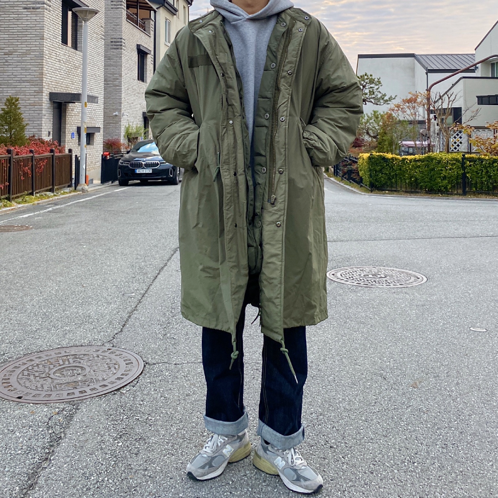 오리지널 개파카 미군 M65 피쉬테일 몬스터 파카 내피탈부착 남자 오버핏 롱 야상 - 상세 이미지 4