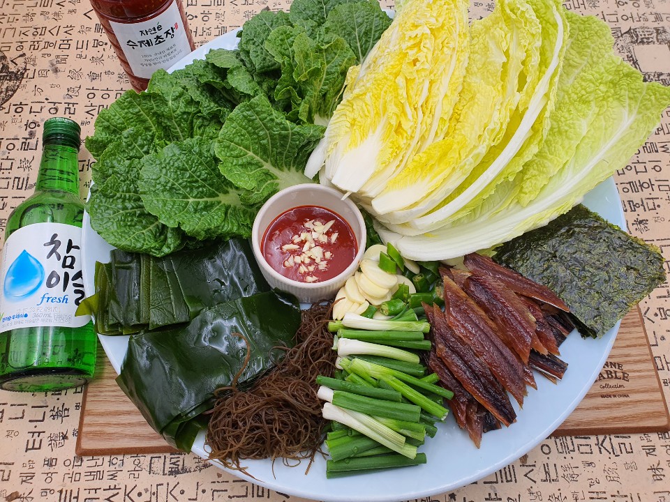 포항 구룡포 햇 과메기 철 야채 세트 해초 꽁치 청어 상세 이미지 7