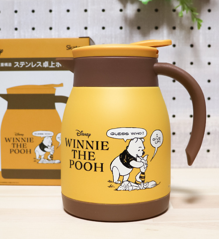 스케이터 캐릭터 스테인리스 진공 포트 600ml (미키, 곰돌이푸, 도라에몽, 키티, 스누피) - 하카타몰