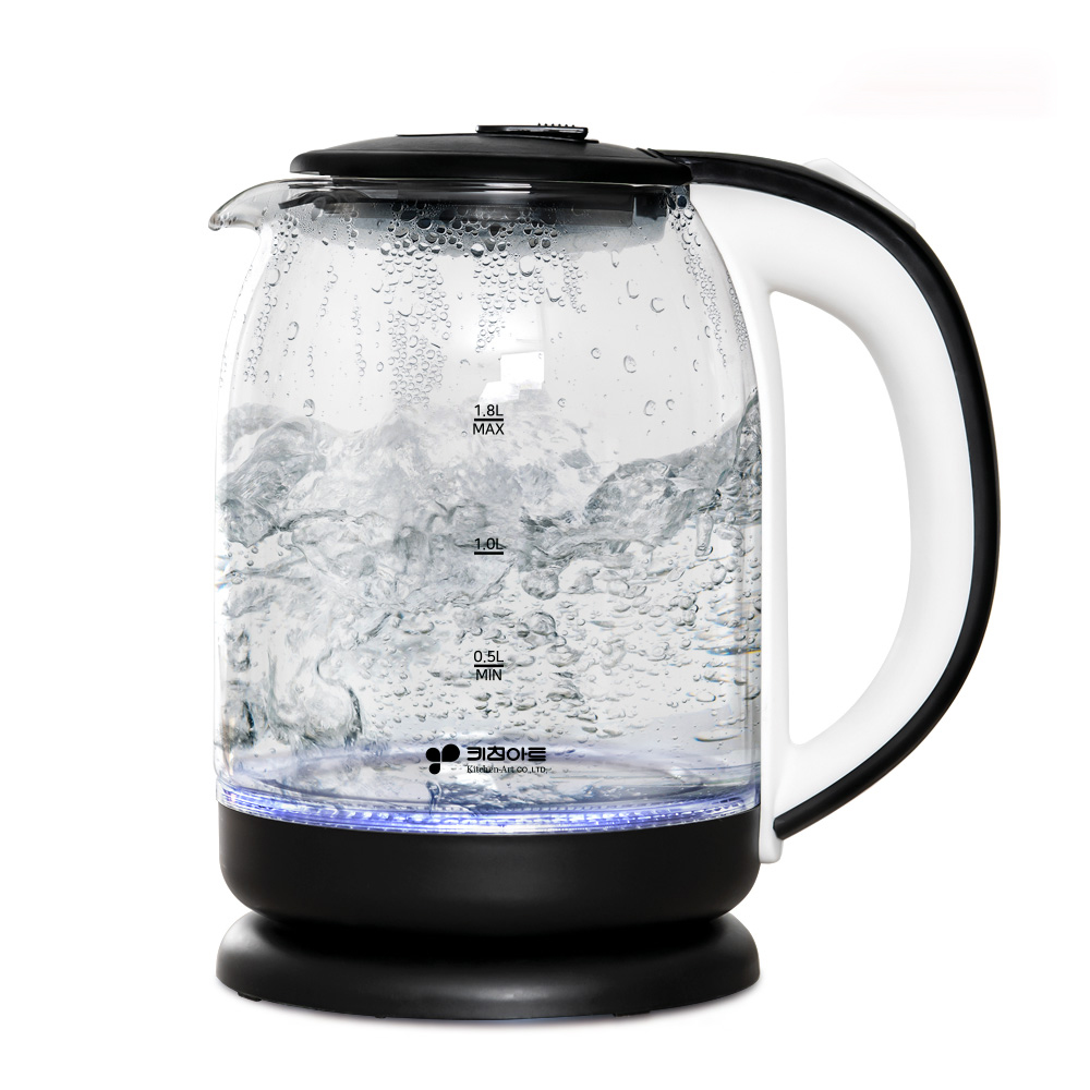 키친아트 유리티팟 무선 전기 주전자 내열 전기포트