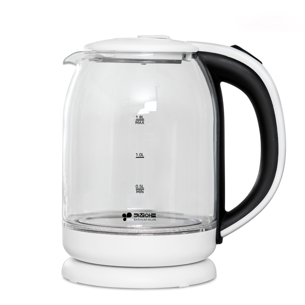키친아트 유리티팟 무선 전기 주전자 내열 전기포트