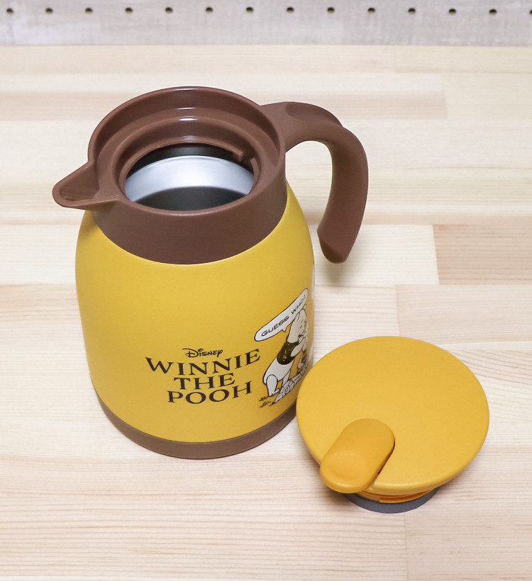 스케이터 캐릭터 스테인리스 진공 포트 600ml (미키, 곰돌이푸, 도라에몽, 키티, 스누피) - 하카타몰