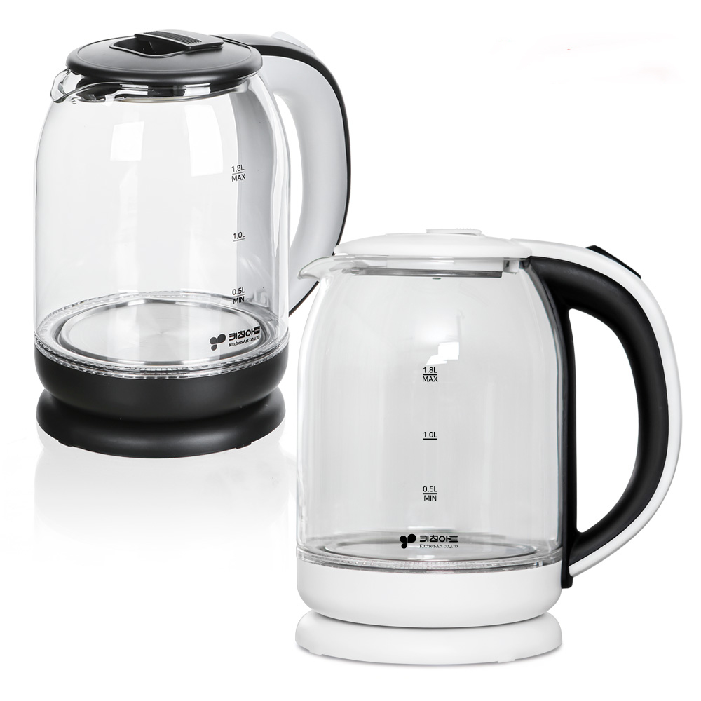 키친아트 유리티팟 무선 전기 주전자 내열 전기포트