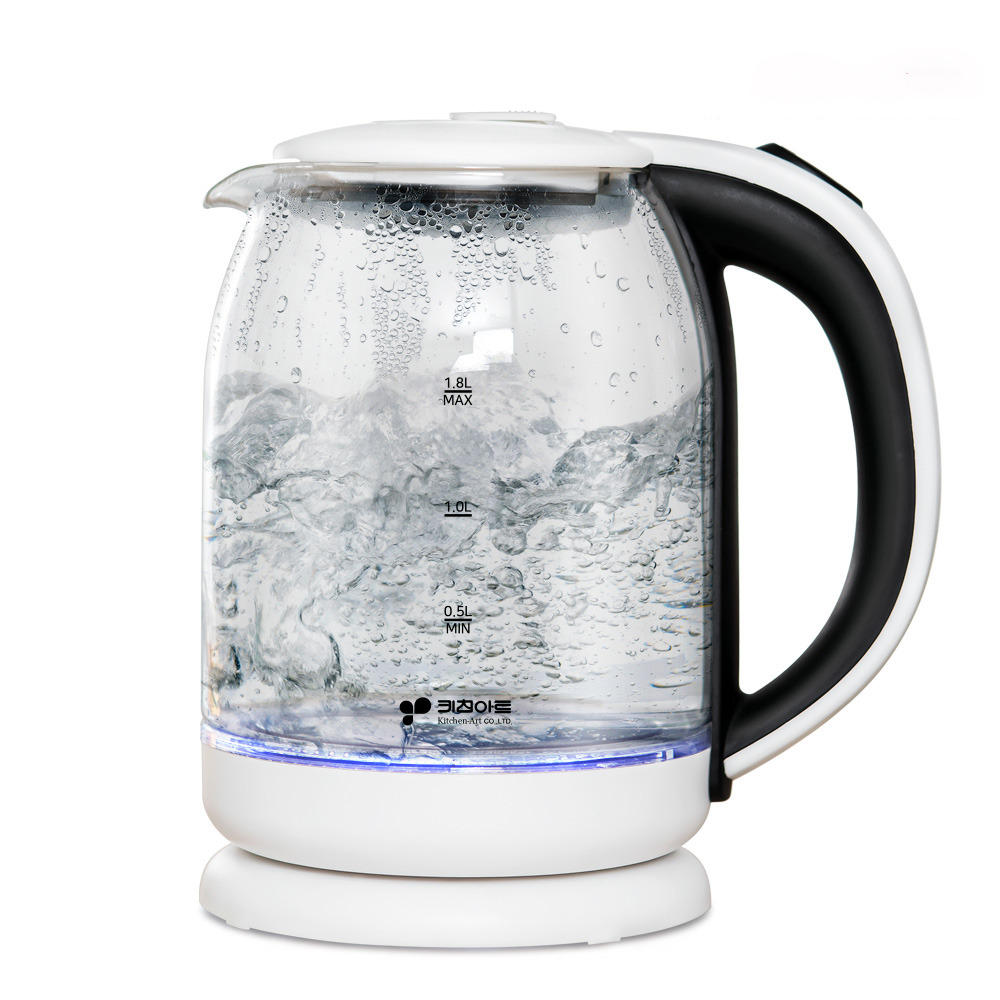 키친아트 유리티팟 무선 전기 주전자 내열 전기포트