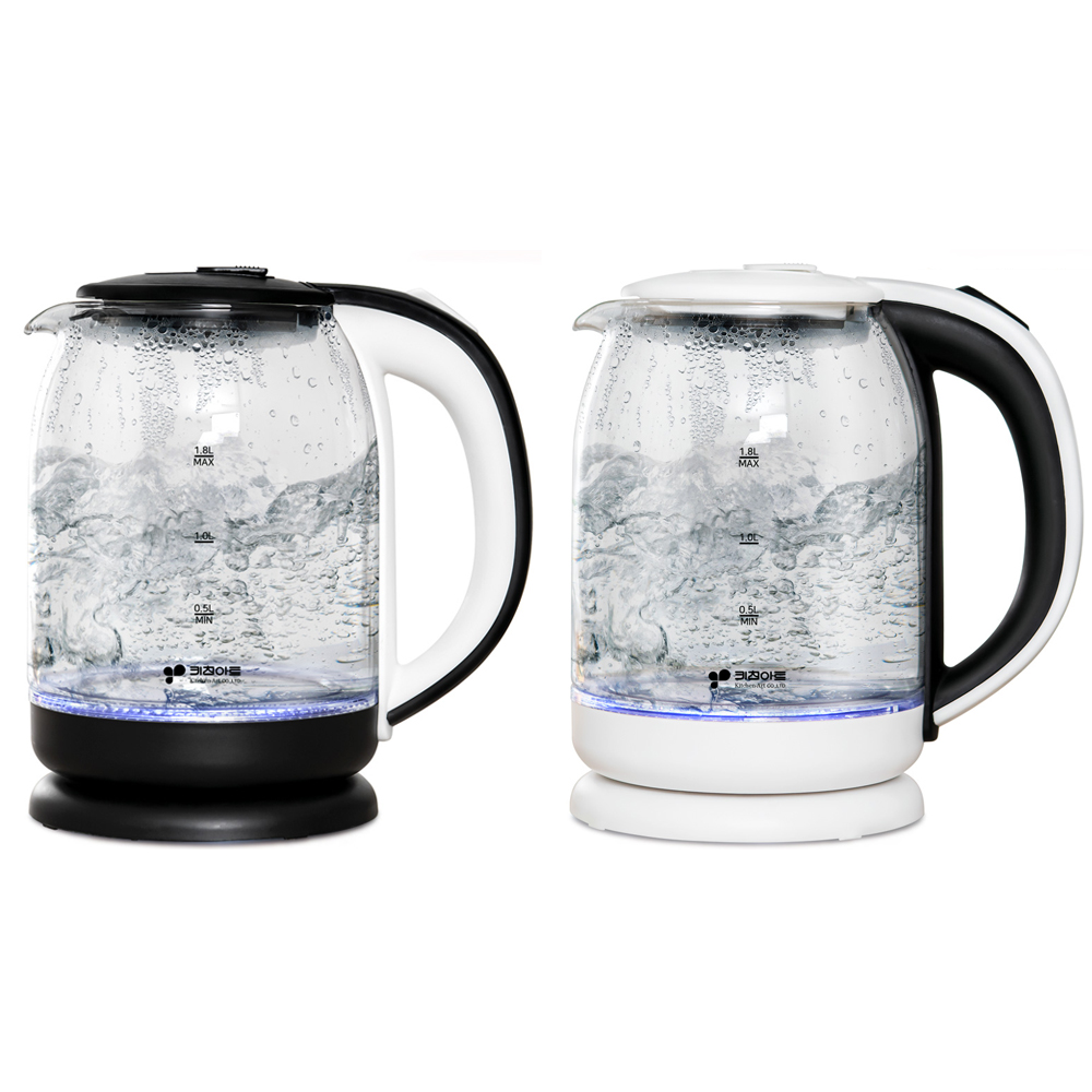 키친아트 유리티팟 무선 전기 주전자 내열 전기포트