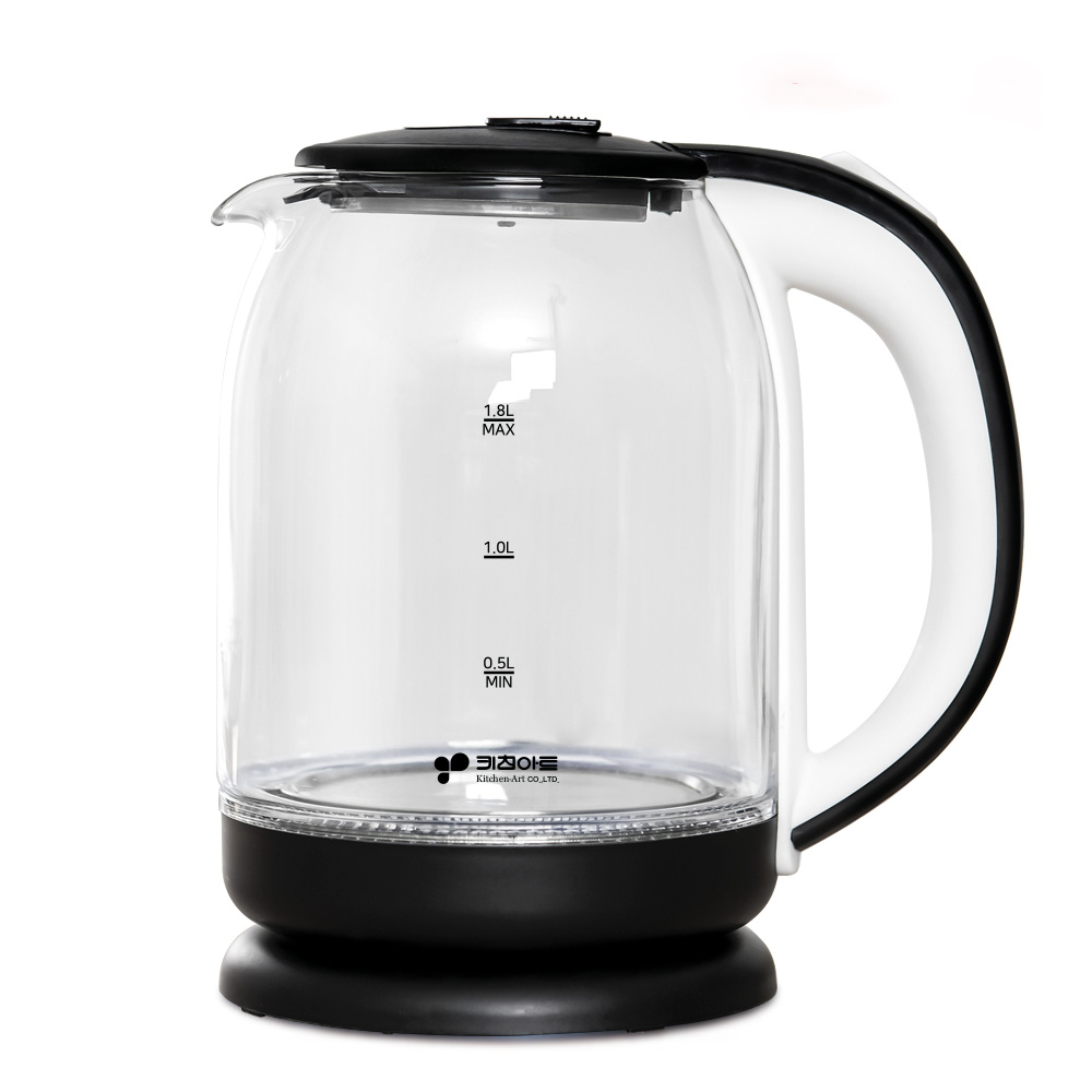 키친아트 유리티팟 무선 전기 주전자 내열 전기포트