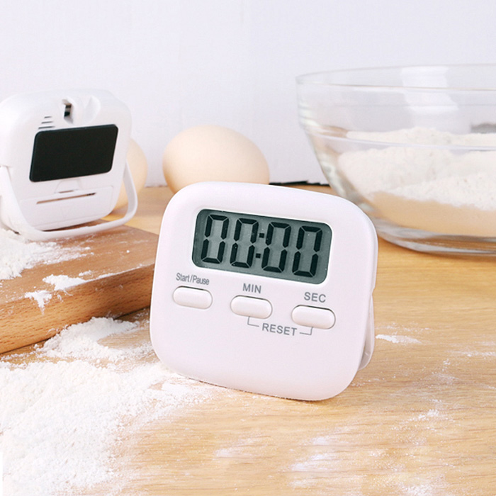 로제 디지털 제빵 홈베이킹 도구 요리 쿠킹 타이머 화이트