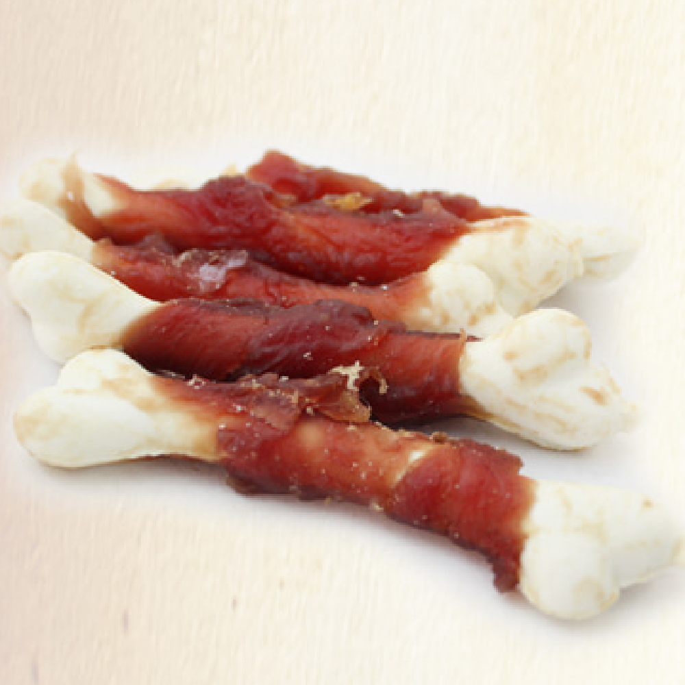 대용량 강아지 사사미 간식 헬로도기 리얼 훈제 오리 고기 오리칼슘본, 300g, 1개 이미지 3