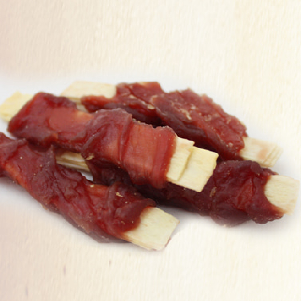 대용량 강아지 사사미 간식 헬로도기 리얼 훈제 오리 고기 오리연어포, 300g, 1개 - 상세 이미지 3