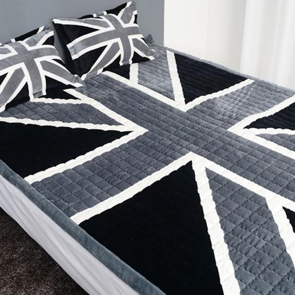 유니언잭 도톰한 패드 이불 겸 패드 이불 깔개