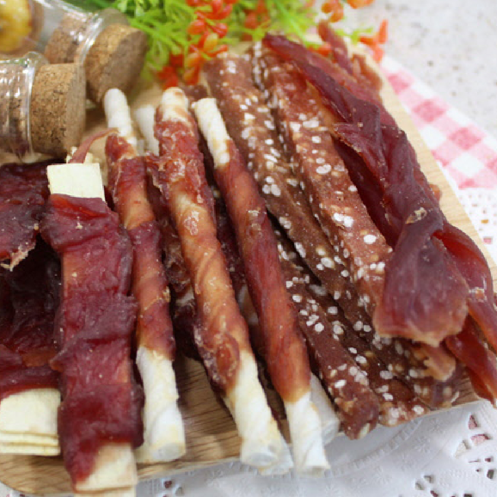 대용량 강아지 사사미 간식 헬로도기 리얼 훈제 오리 고기 오리믹스, 300g, 1개 - 상세 이미지 2