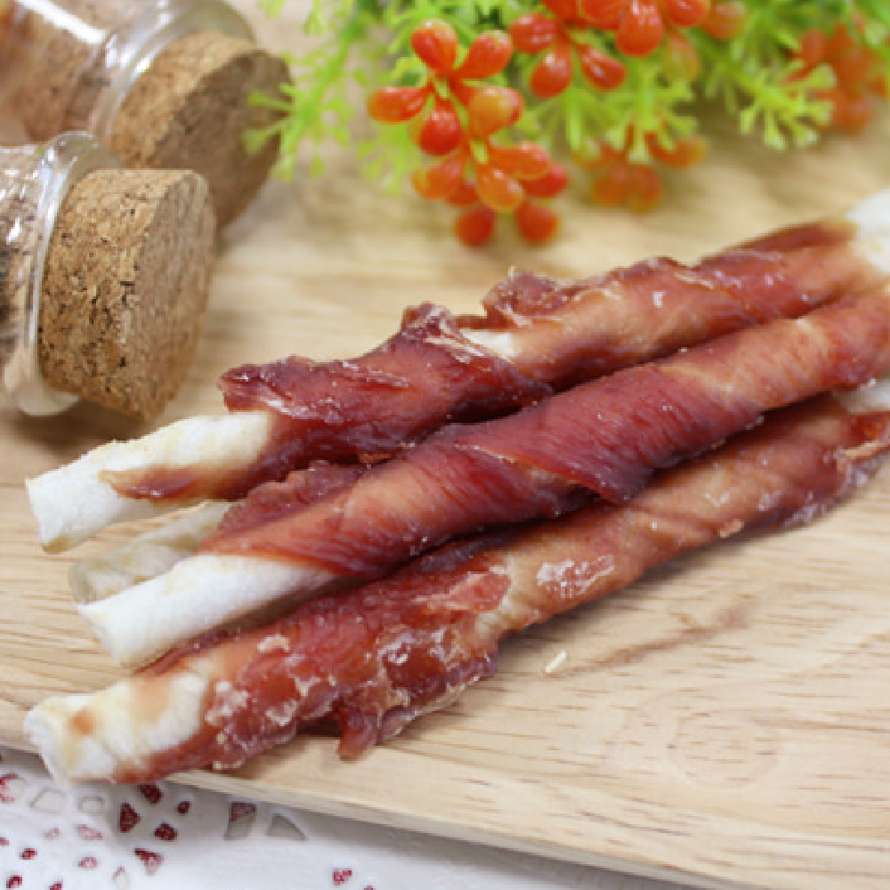 대용량 강아지 사사미 간식 헬로도기 리얼 훈제 오리 고기 오리우유껌, 300g, 1개 - 상세 이미지 2