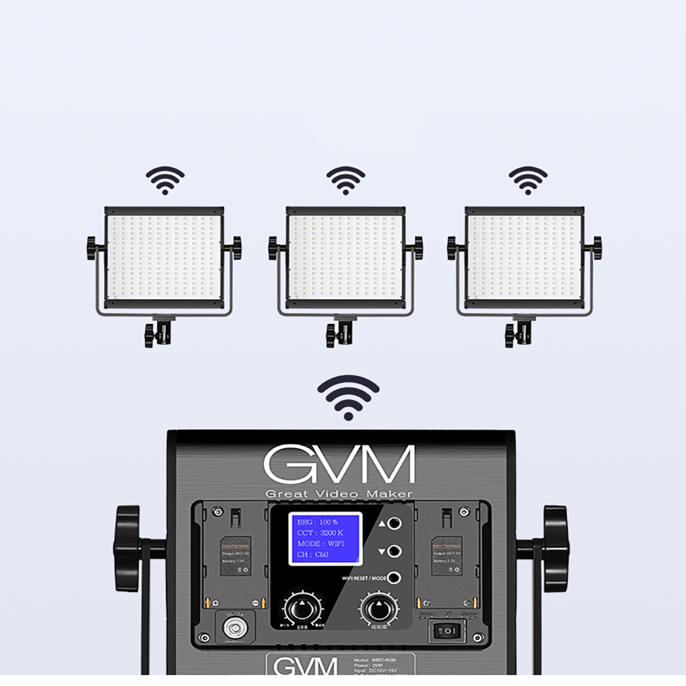 GVM800D-RGB LED 촬영 조명 스탠드 케이스 포함 이미지 6
