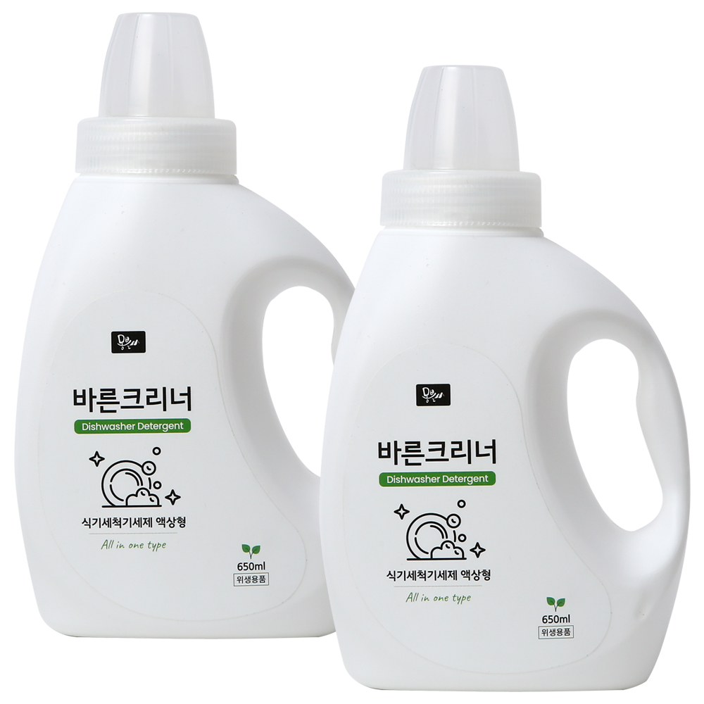 몽블 식기세척기세제 올인원 650ml+650ml  액상형