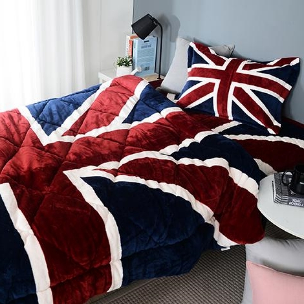유니언잭 환절기 이불 가벼운 사계절용 이불 폴리에스터 이불