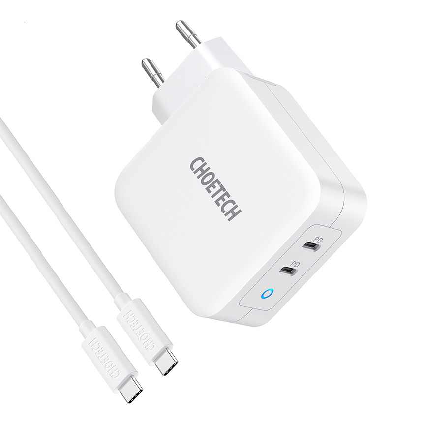 초텍 듀얼 C타입 PPS 고속 충전기(케이블 포함) PD 100W GaN 아이폰17 PD6008 - 상세 이미지 3