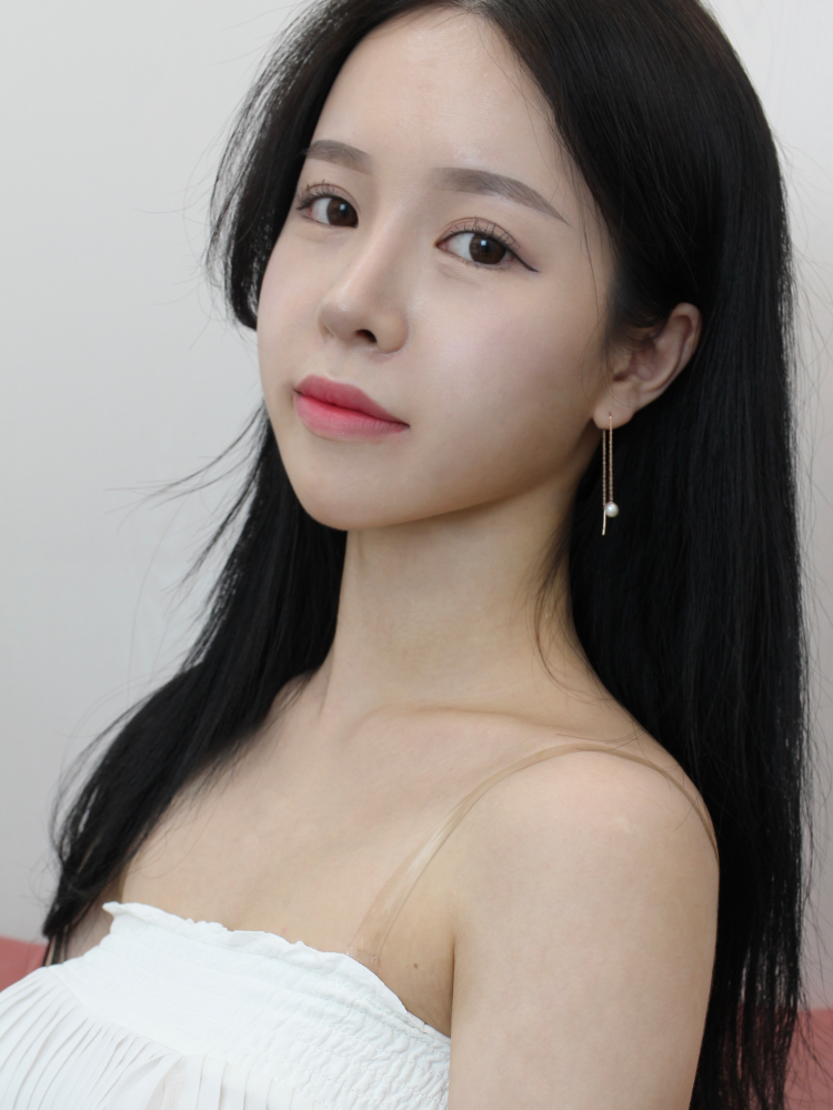 샤밍 14K 담수 진주 드롭 귀걸이 펄 퀸 롱 드롭 데일리 골드 여자 20대 - 상세 이미지 5