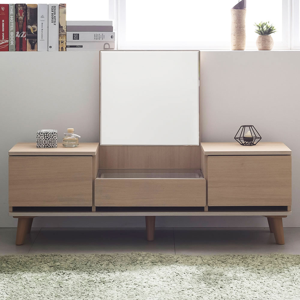 엘린 투서랍 좌식화장대