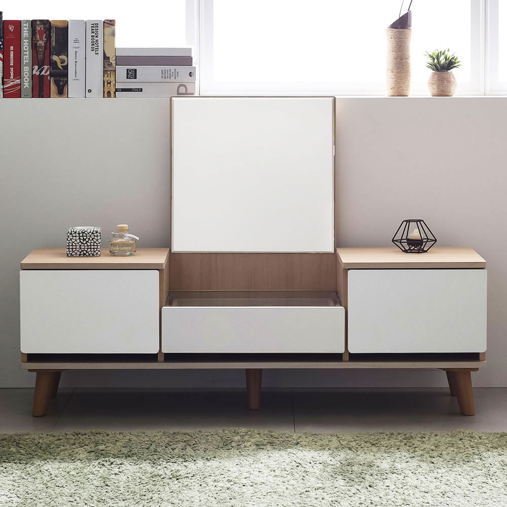 엘린 투서랍 좌식화장대