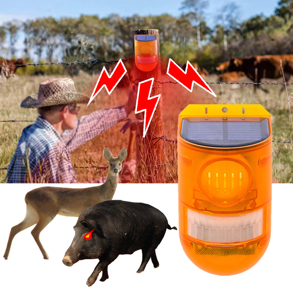 태양광 야생동물 퇴치기 멧돼지 고라니 퇴치 경광등 경고등 제품 이미지
