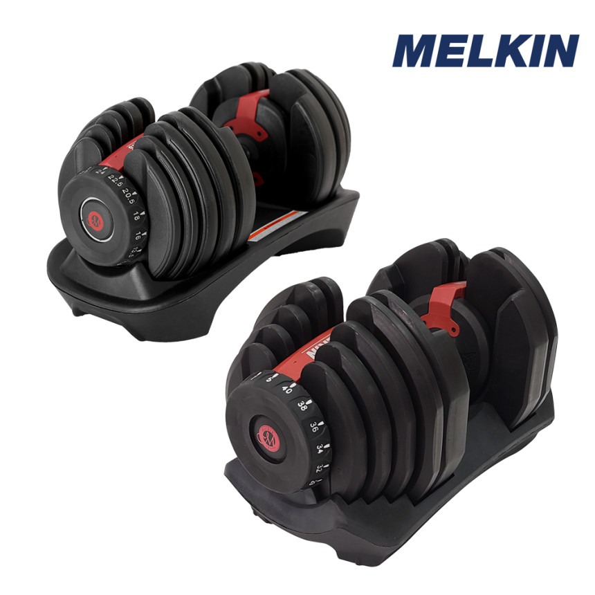 멜킨 무게조절 덤벨 프레스 24kg 세트 15단계 조립식 아령 사진 5