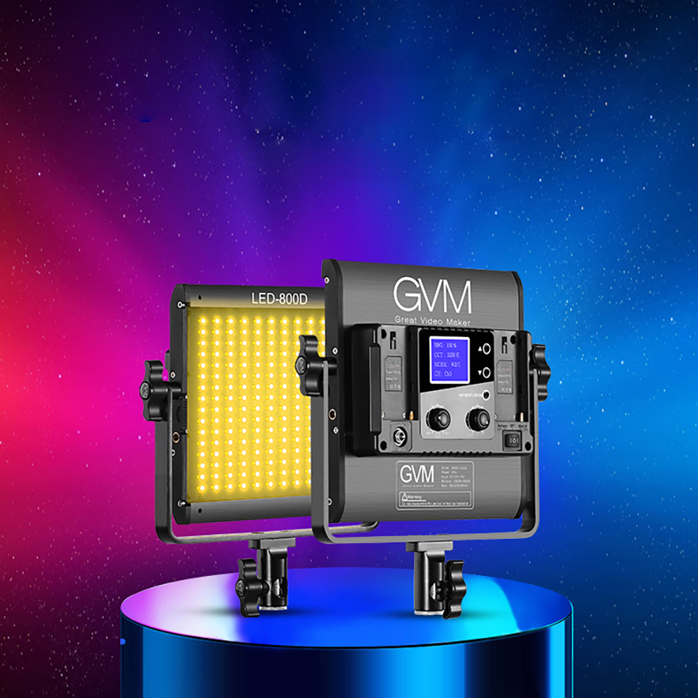 GVM800D-RGB LED 촬영 조명 스탠드 케이스 포함 - 상세 이미지 5