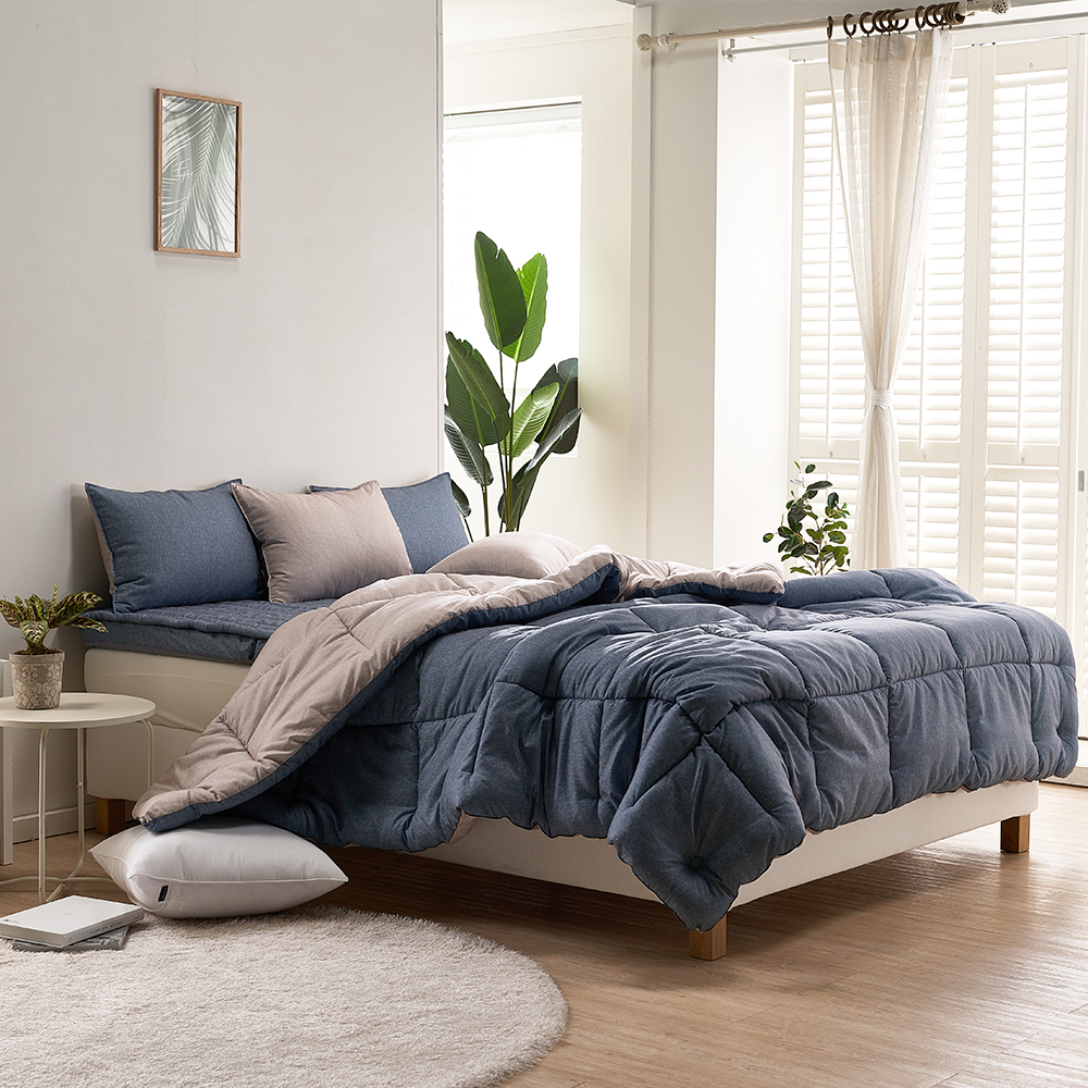 더베딩샵 다운필 실키마이크로 차렵이불 포근한 기숙사이불 슈퍼싱글 퀸