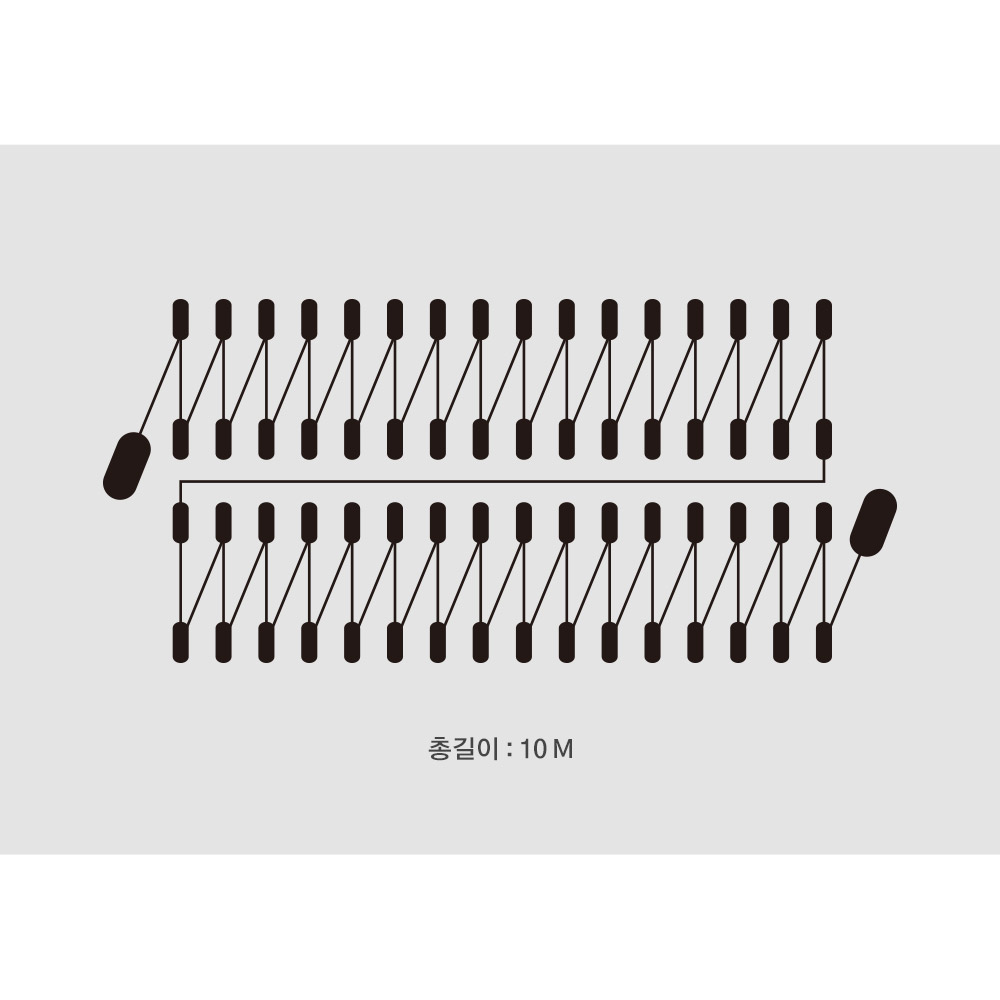 트리전구 100구 검정선 24V 크리스마스 장식 크리스마스 소품 이미지 6