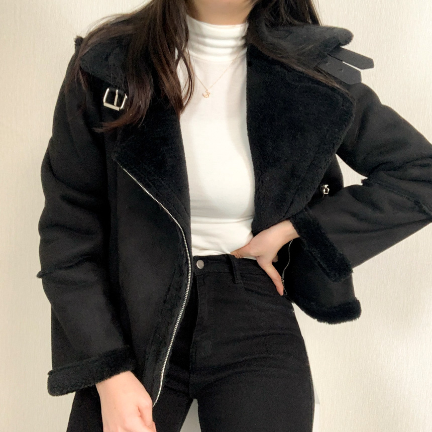 🚚당일배송[주문폭주/작년완판] 스웨이드 라이더 숏 무스탕 상세 이미지 20