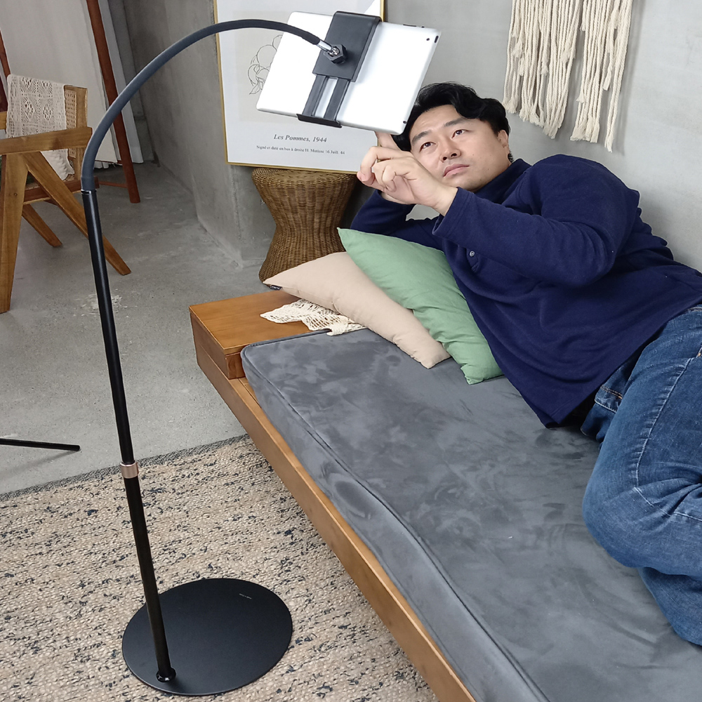 (원가이하판매) 태블릿거치대 고정타입 스탠드타입 갤럭시탭 아이패드 자라바 침대 거치 - 상세 이미지 2