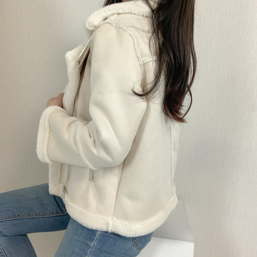 🚚당일배송[주문폭주/작년완판] 스웨이드 라이더 숏 무스탕 상세 이미지 12
