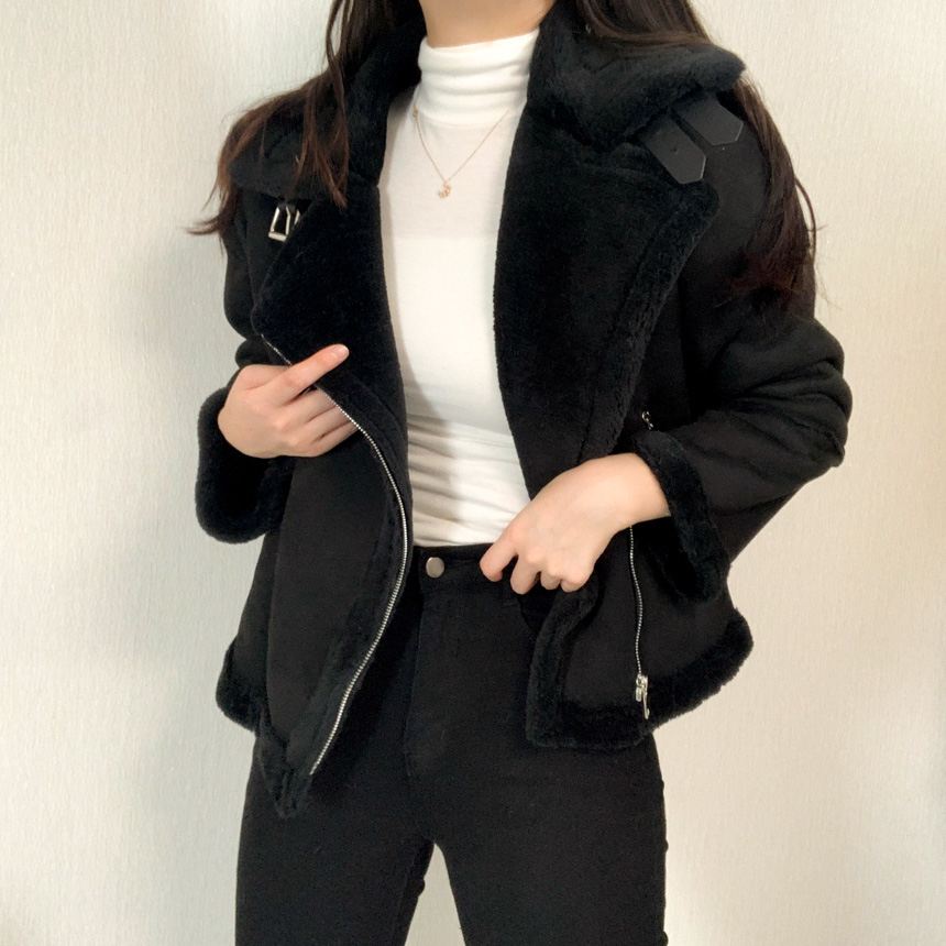 🚚당일배송[주문폭주/작년완판] 스웨이드 라이더 숏 무스탕 상세 이미지 22
