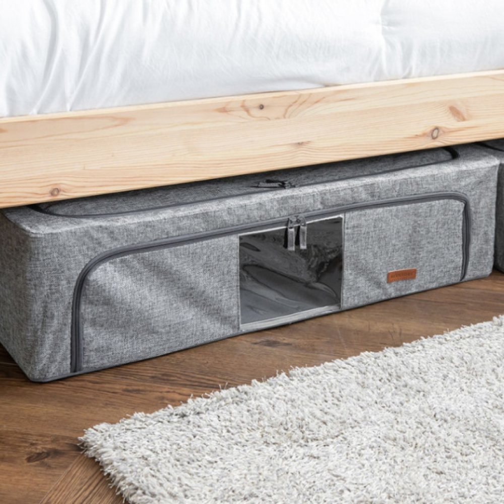 침대밑수납장 드레스룸 옷정리함 낮은 언더베드 리빙박스 대형 44L