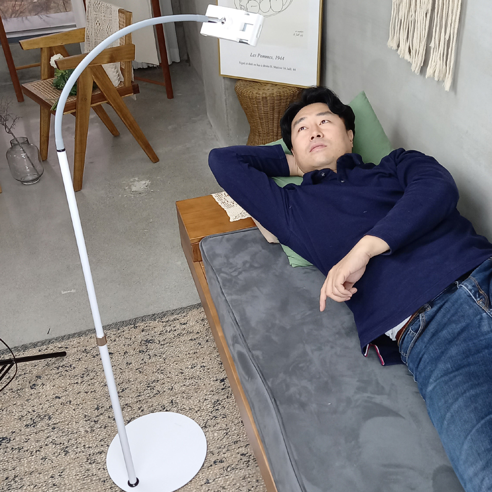 태블릿 거치대 고정타입 스탠드타입 아이패드 자바라 코브라 침대 책상 거치대 - 상품 이미지
