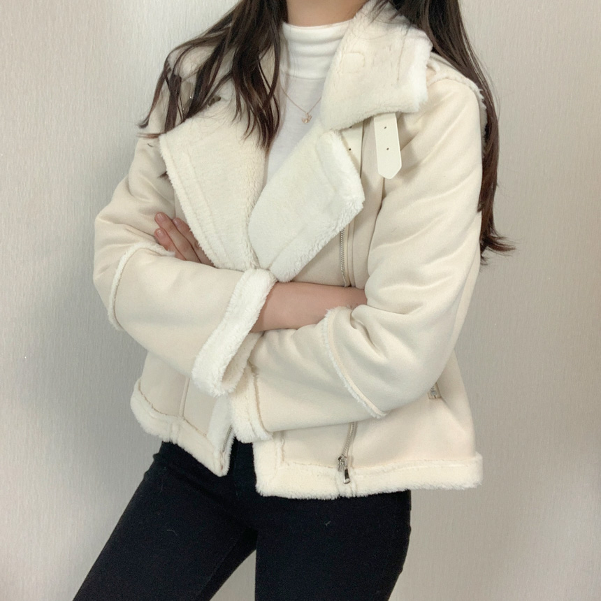 🚚당일배송[주문폭주/작년완판] 스웨이드 라이더 숏 무스탕 상세 이미지 18