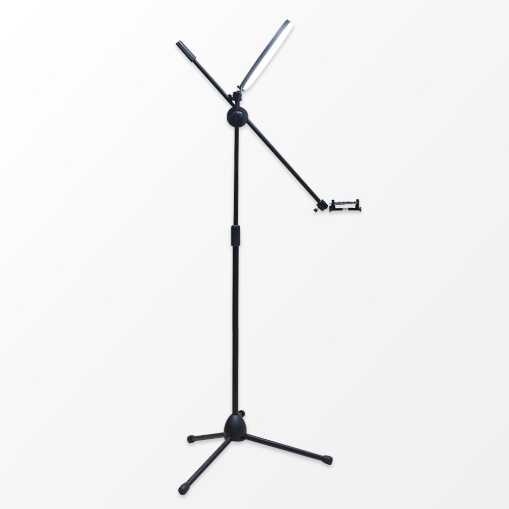 유튜브 스마트폰 수직 촬영 거치대 / 항공샷 탑뷰 핸드폰 스탠드 마운트 침대 거치대