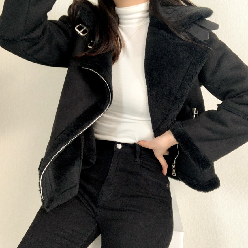 🚚당일배송[주문폭주/작년완판] 스웨이드 라이더 숏 무스탕 상세 이미지 21