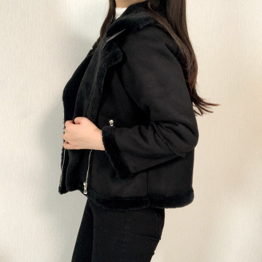 🚚당일배송[주문폭주/작년완판] 스웨이드 라이더 숏 무스탕 상세 이미지 24