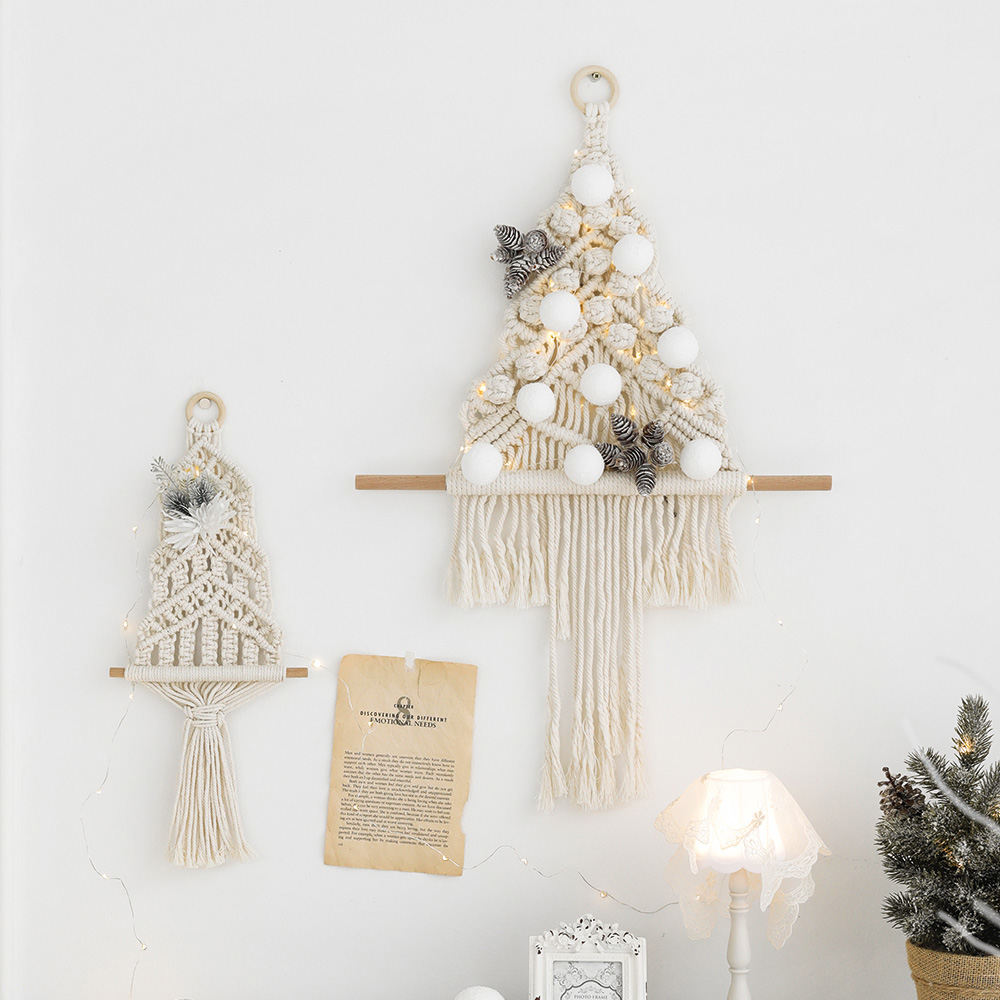 메르시 벽트리 마크라메 행잉 벽장식 크리스마스 장식 소품 A스몰