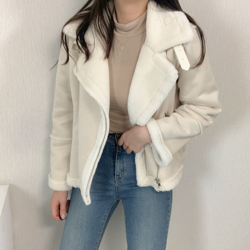 🚚당일배송[주문폭주/작년완판] 스웨이드 라이더 숏 무스탕 상세 이미지 8