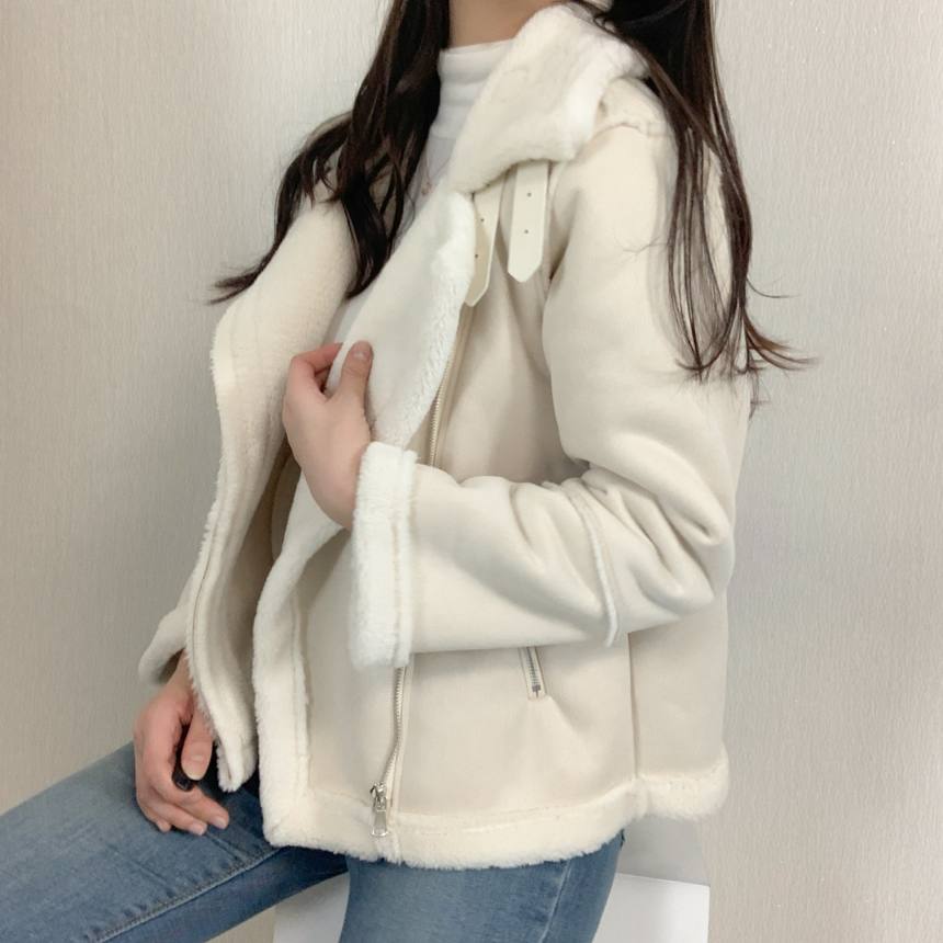 🚚당일배송[주문폭주/작년완판] 스웨이드 라이더 숏 무스탕 상세 이미지 11