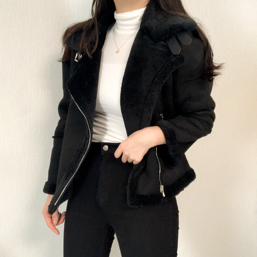 🚚당일배송[주문폭주/작년완판] 스웨이드 라이더 숏 무스탕 상세 이미지 23
