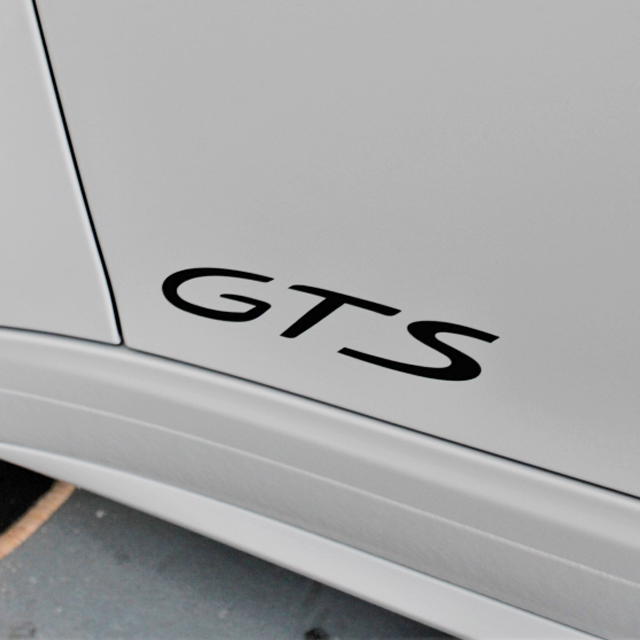 포르쉐 GTS 로고 레터링 스티커 데칼 100x20mm - 상품 이미지