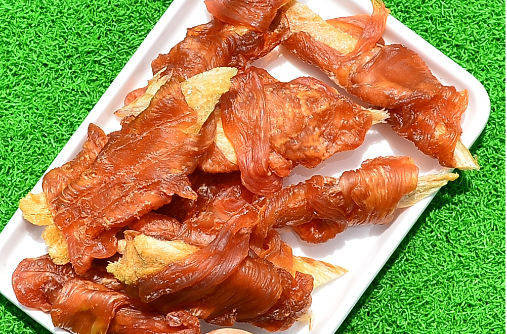 치북말이(치킨안심+북어육포) 기력회복 기호성 좋은 맛있는 애완견 수제간식 이미지 2