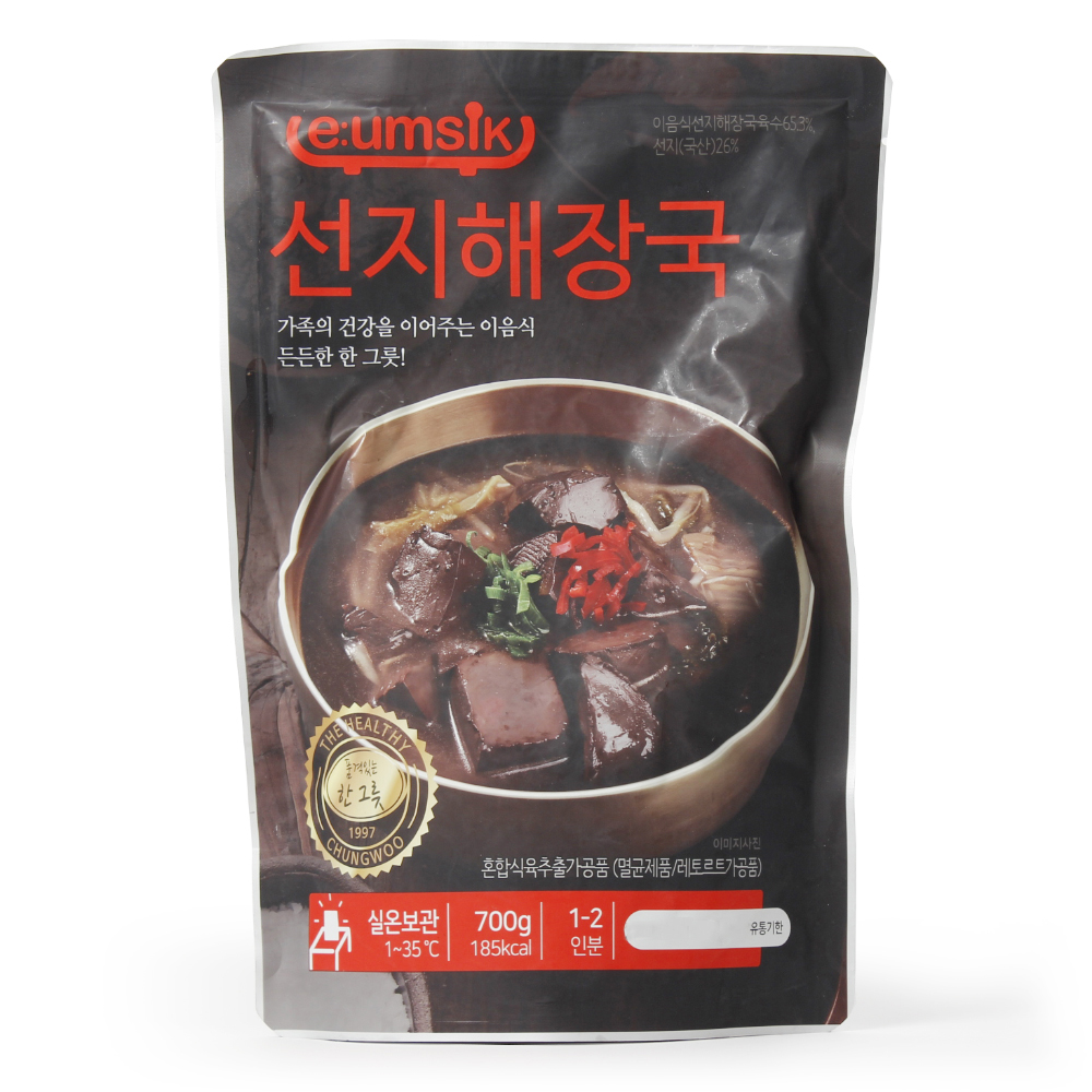 [연중무휴] 청우식품 이음식 선지해장국 700g : 에이스식자재몰