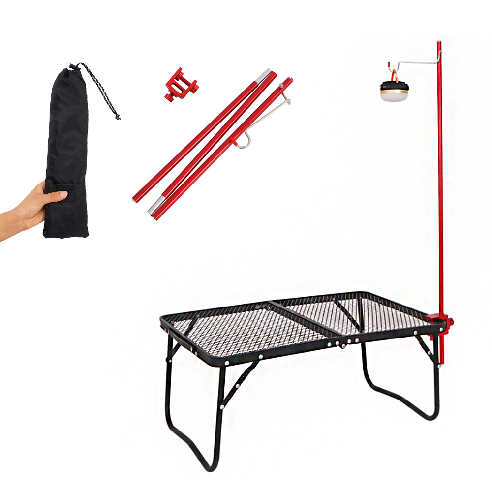 모아이캠핑 테이블 랜턴걸이 파일드라이버 거치대