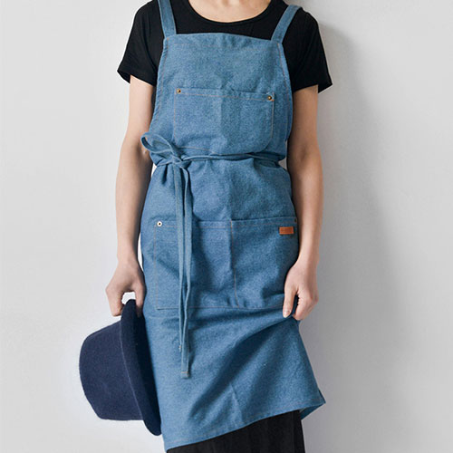 데님 카페 바리스타 예쁜 어린이집 교사 앞치마 업소용 커플 쉐프 작업용 모던하우스 목공
