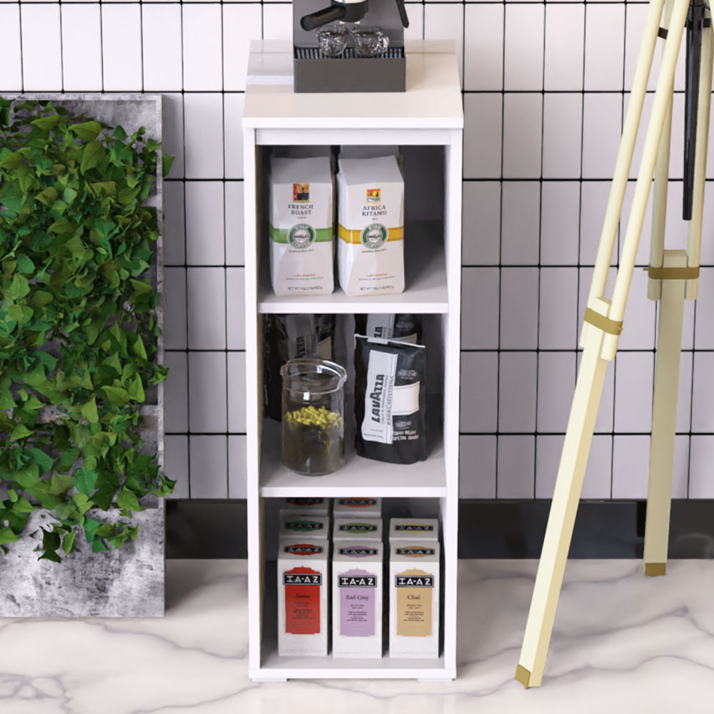 하울 미니 틈새수납장 거실 벤치 낮은 수납장 다용도 300 아이보리 화이트