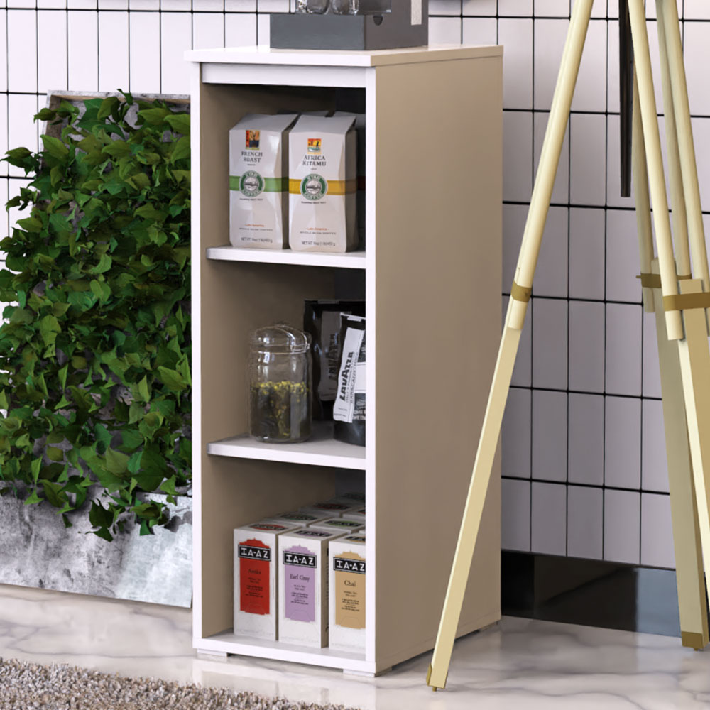 하울 미니 틈새수납장 거실 벤치 낮은 수납장 다용도 300 아이보리 화이트